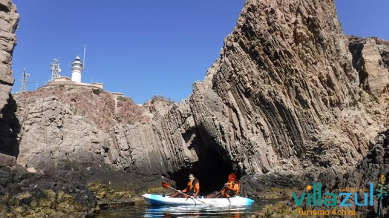 Ruta de Kayak en Arrecife de las Sirenas - La Fabriquilla Cabo de Gata