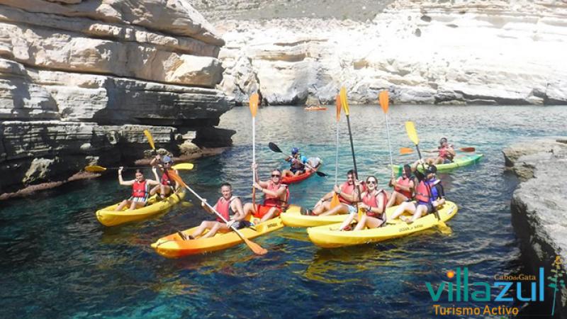 Rutas de Kayak en Las Negras - Villazul Turismo Activo Cabo de Gata